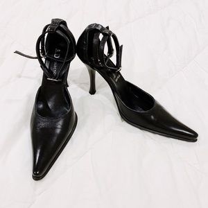 Vera Pelle A.D. Collection Black Heels